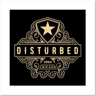 Disturbed vintage logo Posters and Art